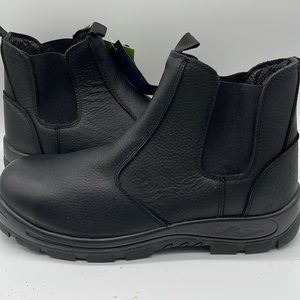 Genuine Grip Black Non Slip Leather Boot